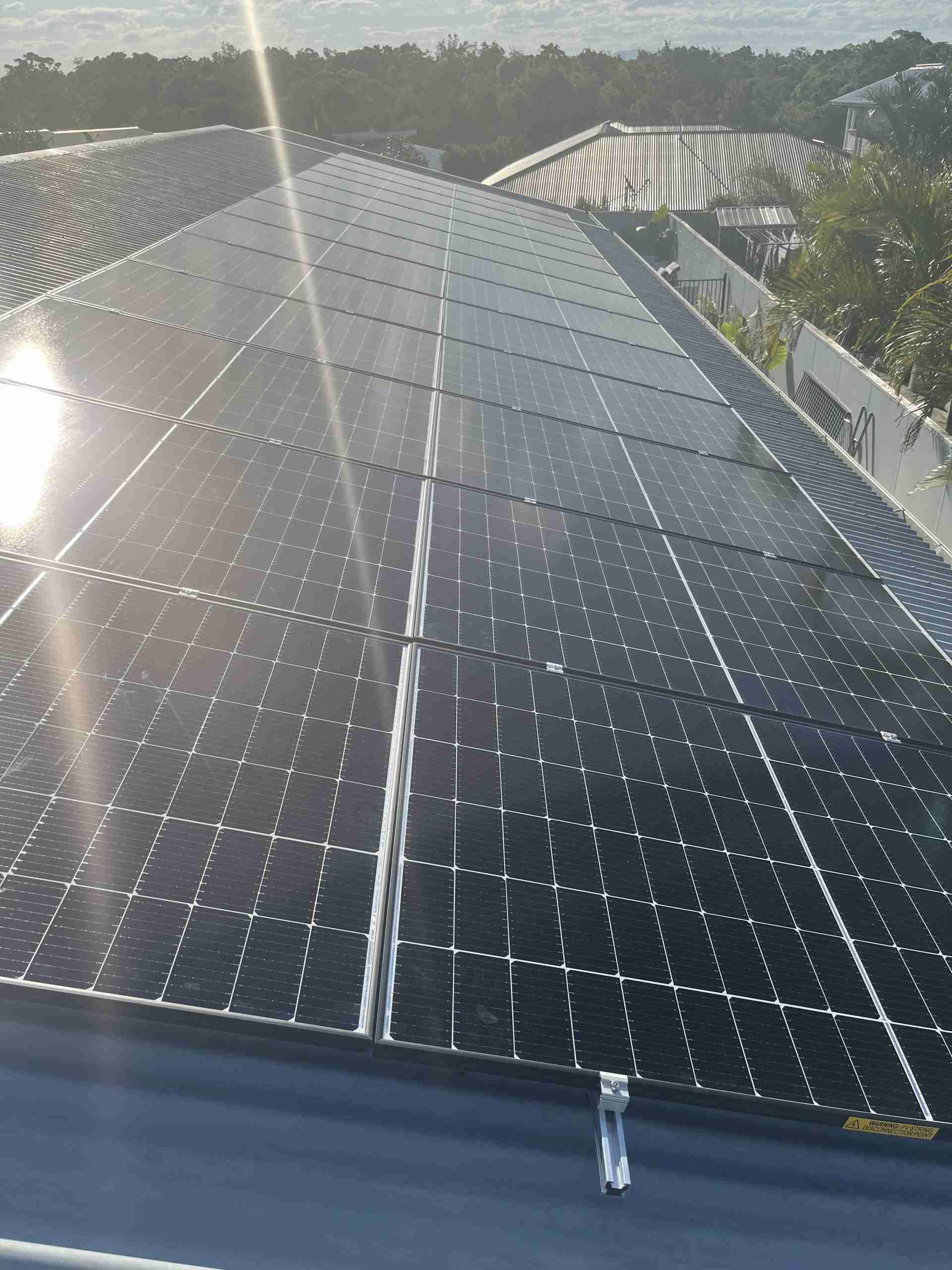 New build solar installation by Tesla Electrical and Solar in Casuarina